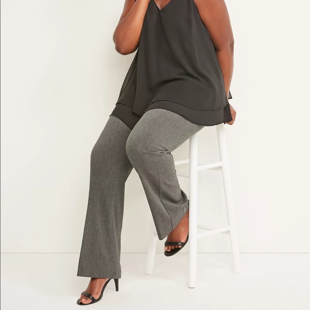Lane Bryant Signature Fit Boot Allie Pant Dress office Grey